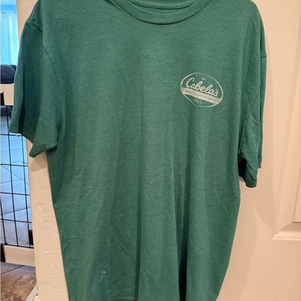 Cabela's Green Short Sleeve Tee Classic Fit